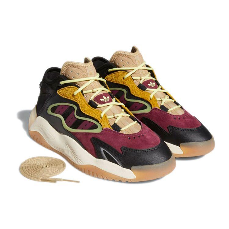 Adidas Originals Streetball 2.0 Сетка Кожа Удобные Универсальные Прочные Мид-топ Повседневные Кроссовки Мужские кроссовки Черный Красный Желтый G54886