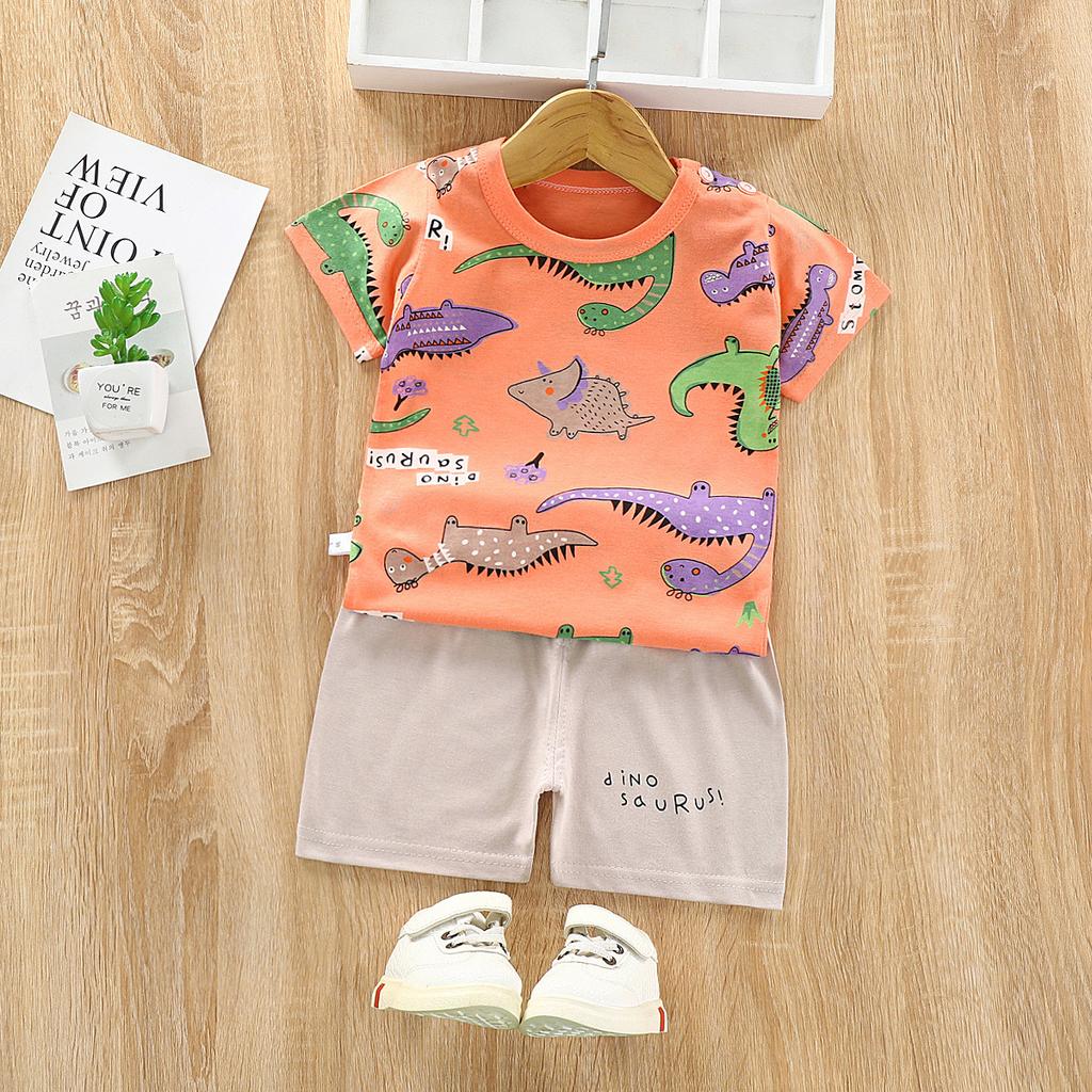 Kids Short Sleeve T-shirt + Shorts Set Summer