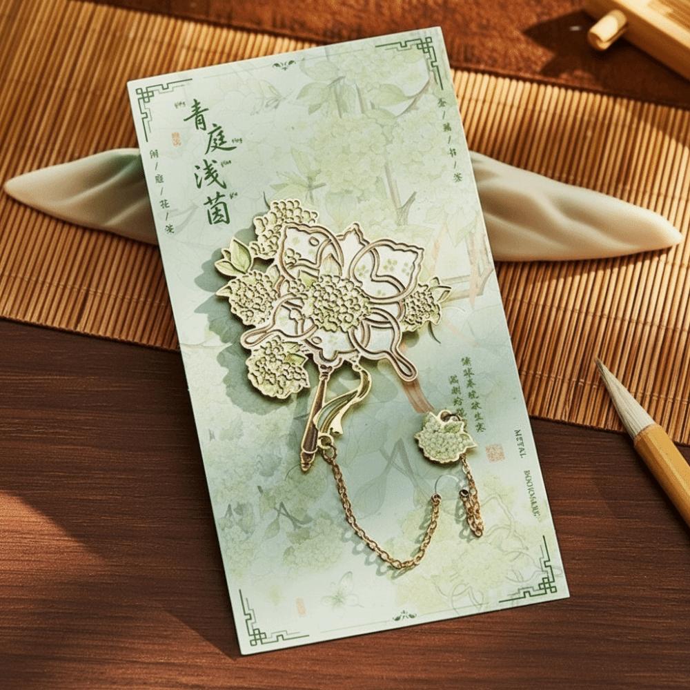 Metal Hollow Hollow Bookmark With Tassel Floral Bookmark Book Tab Metal Bookmark Book Lover Gifts