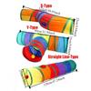 Красочные игрушки для обучения пряток для домашних животных ST Pass Pet Play Toy Прочный туннель для кошек на открытом воздухе