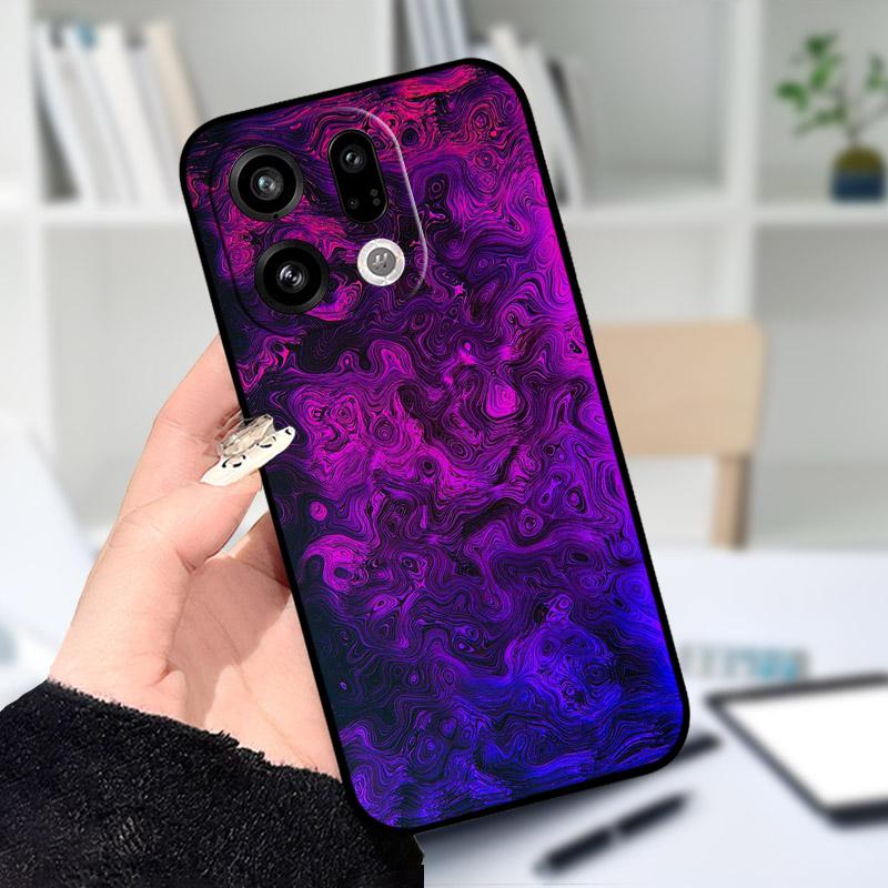 Чехол для OPPO Find X9 X9Pro, мягкий силикон, черный ТПУ, защитная задняя крышка для телефона OPPO FindX9 X 9Pro, ударопрочный бампер