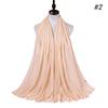 Solid Pearl Chiffon Hijab Scarf Woman Muslim Hijab Shawls Ladyies Ethnic Islamic Turban