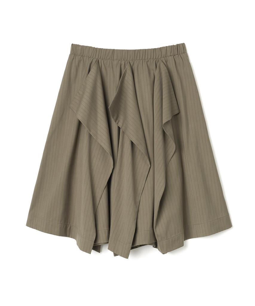 Milo Woman Asymmetric Banding Skirt [Khaki]