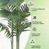 Искусственная пальма арека 5 футов Искусственные растения дипсис лютесцентный в горшке для украшения дома, офиса, сада в помещении и на открытом воздухе