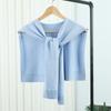 Korean Knitted Shawl Air-Conditioned Room Female Blouse Shoulders Fake Collar Cape Knotted Scarf Solid Color Neck Guard Scarve