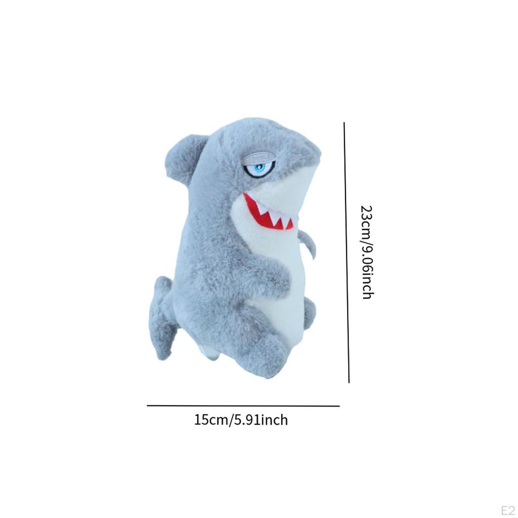 Golf Wood Head Cover Plush Cloth Shark Compact Animal Club Headcover for Beginners Players