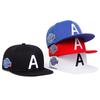 Letter A Side Earth Embroidery Baseball Cap Adjustable Flat Top Hip Hop Caps Personalized Hat Outdoor Casual Hats Fitness Hat