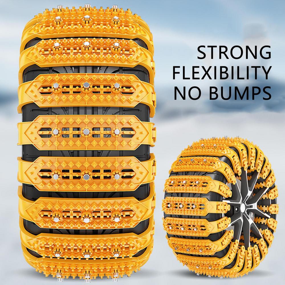 Автомобильная цепь противоскольжения 6 шт. Зимняя цепь безопасности для вождения Противоскользящие цепи противоскольжения Утолщенные Легкие Снежные захваты Для