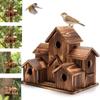 Bird Feeder Ornaments Wooden With Support Multifunctional Simple Household Accessories Nests High Quality Without Dumping