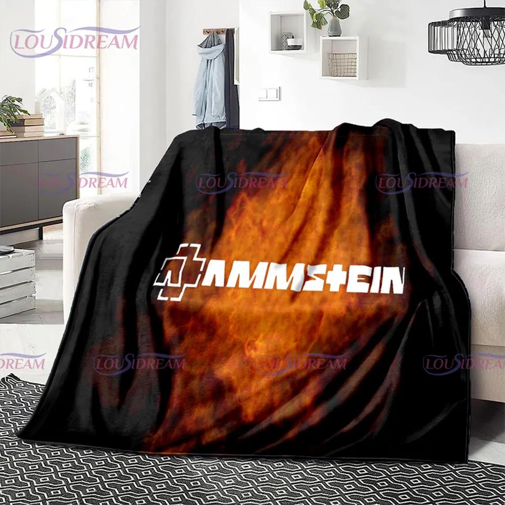 3D R-Rammstein Heavy Metal Band, мягкое плюшевое одеяло, фланелевое одеяло, одеяло для гостиной, спальни, кровати, дивана, вентилятора, одеяло