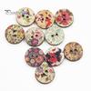 Mixed Random 2 Holes Wooden Buttons for Sewing Crafting Pack of 50pcs (Size: 15mm, Color: Multicolor)