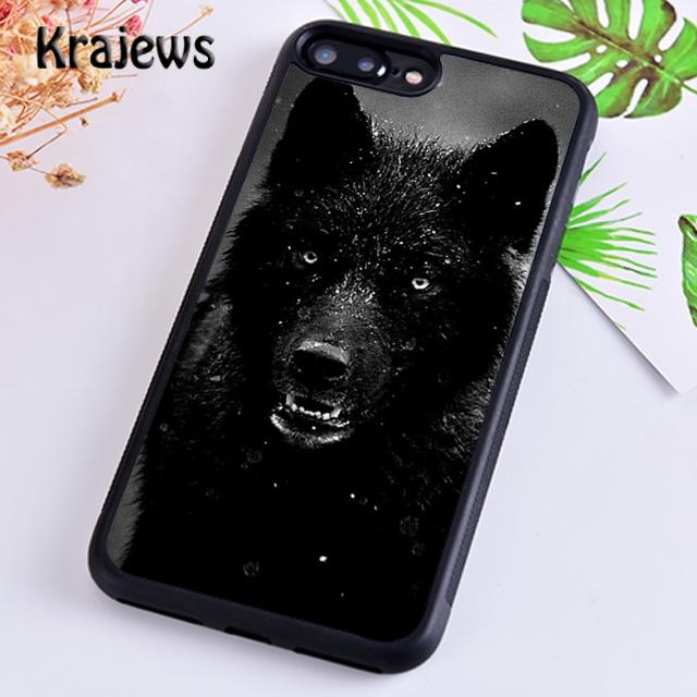Krajews Animal Wolf Roar Phone Case Cover For iPhone 17 Air 16 15 14 plus 12 13 pro max coque Shell Fundas