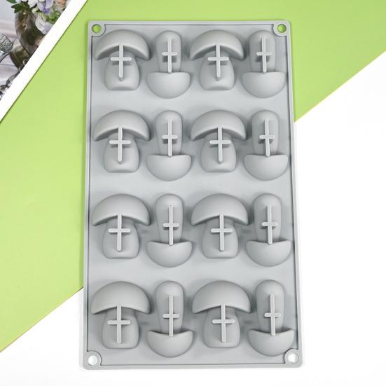 Форма для торта в форме гриба, форма для выпечки, 16 сеток, антипригарная силиконовая форма, инструмент для украшения выпечки для домашней кухни