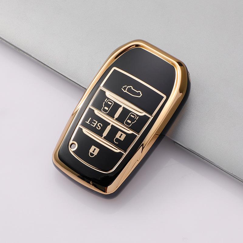 5/6 Buttons TPU Car Key Case Cover for Toyota Land Cruiser 200 300 Fortuner Camry Prado Crown TLK 200 Yaris Cross Hilux Innova