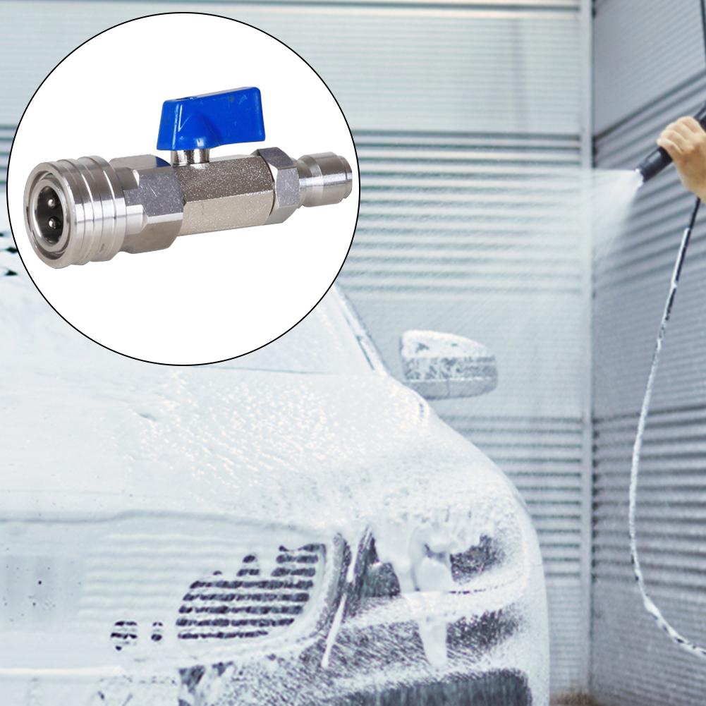 Контрольный переключатель потока воды с быстроразъемным соединителем 3/8 или 1/4 дюйма, шаровой кран для перекрытия, шаровой кран для аппарата высокого давления