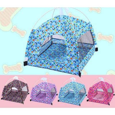 Съемная палатка для собак, летняя и весенняя мягкая водонепроницаемая кровать для сна, дышащая моющаяся будка для домашних животных