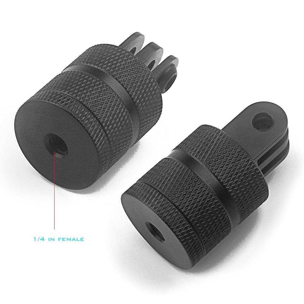 Алюминиевый штатив с креплением 1/4" и вращением на 360° для GoPro Hero 13 12 11 10 9 Insta360 X4 X3 DJI Osmo Action 5 4 3 2 Аксессуары для камер