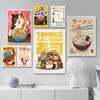 Japanese Style Food Funny Ramen Noodles Sushi Poster Wall Art Canvas Painting Picture for Living Room Home Kitchen Decor Cuadros No Frame