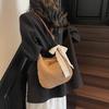 Woven Straw Crossbody Bag Women's Large Capacity 2025 New Summer Versatile Bucket Bag Seaside Vacation Beach Bag