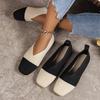 Fashion Women Flat Shoes New Patchwork Ballet Loafers Women Square Toe Spring Summer Casual Shoes Knits Flat Sneakers Zapatos De Mujer