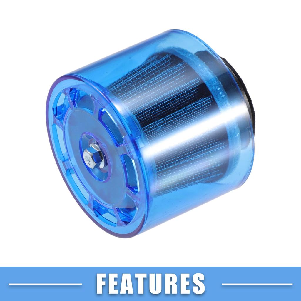 A ABSOPRO Air Filter Straight 40mm/1.57" for Most 110-125cc Motorcycles, ATVs, Mopeds, Dirt Bikes, Race Bikes Blue