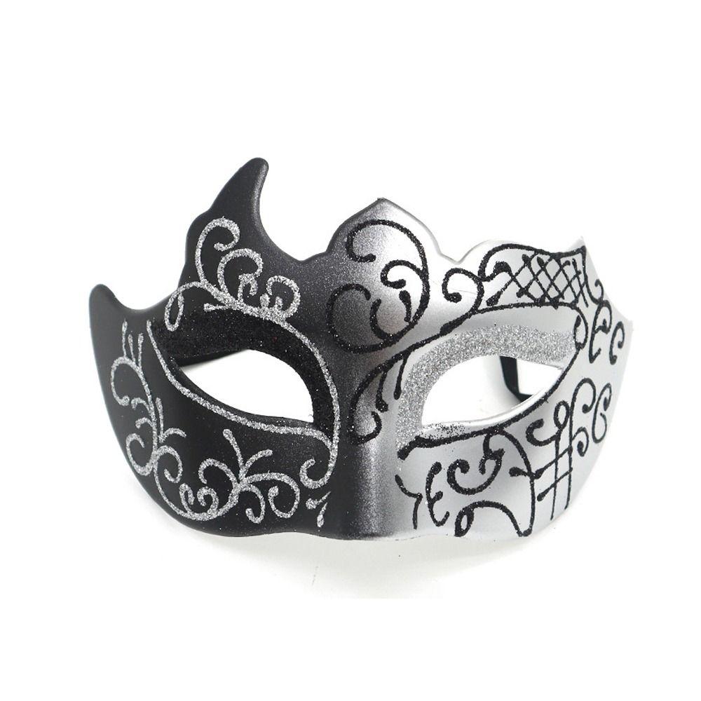 Маска Джентльмена на Пол-Лица Косплей Глянцевая Маска Танцевальная Маска Маскарадная Вечеринка
