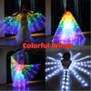 Adult Child LED Wings Belly Dance Wings Isis Halloween Wing Prop Shining Lamp Wing Belly Dance Costumes Accessories Glow Angel