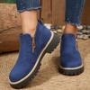 Самая продаваемая обувь: Женские ботильоны на толстой подошве, новые ботинки с круглым носком и противоскользящей подошвой, большого размера