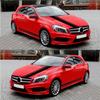 Спортивная гоночная полоса автомобиля, боковая часть кузова, капот, зеркало заднего вида, наклейка, набор декоративных наклеек