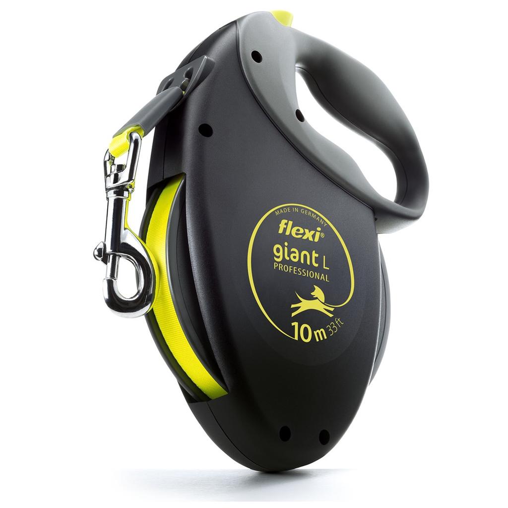 FLEXI SPECIAL GIANT L automatic dog leash, neon tape, 10m, up to 50kg
