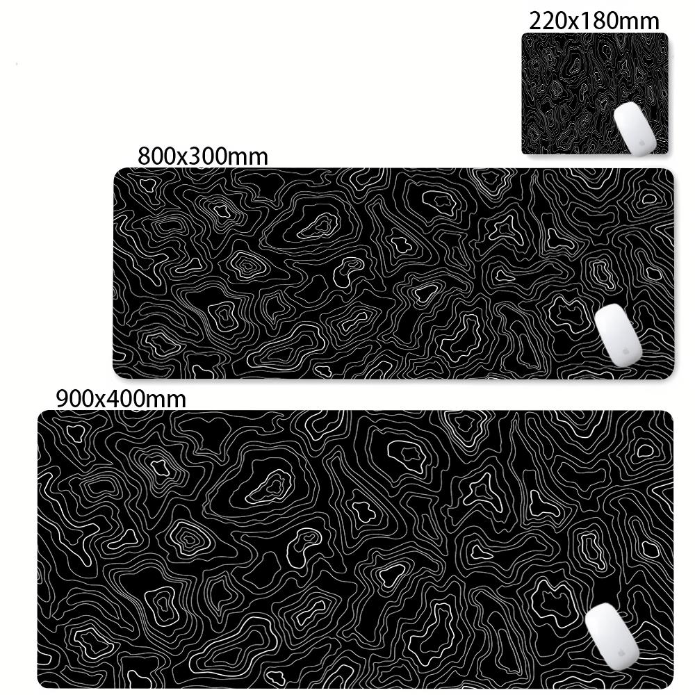 Minimalist Contour Line Extended Mouse Pad Waterproof Antislip Nonslip Desk Mat