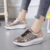 Fashion Rhinestone Women's Shoes With Crystals Color Leather Diamond Ladies Footwear Walking High Quality Korean Designer Luxury New In