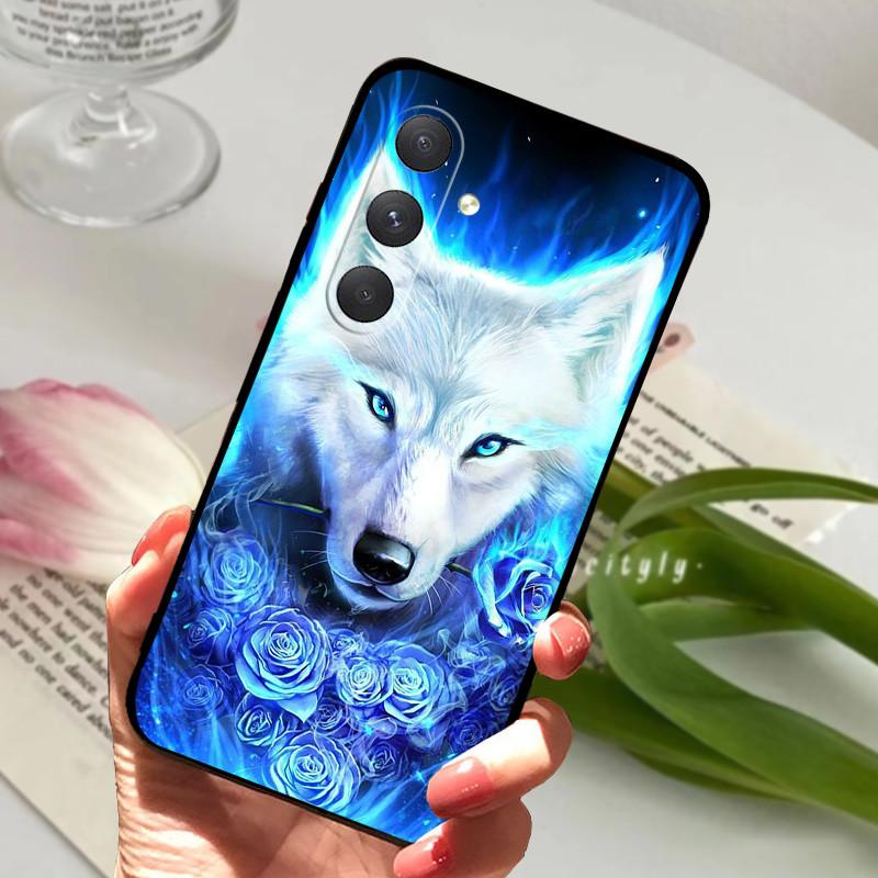 Чехол для Samsung A54 5G Защитный Мультяшный Черный Мягкий ТПУ Силиконовый Чехол для Телефона Для Samsung Galaxy A54 Чехол-Бампер Сумка