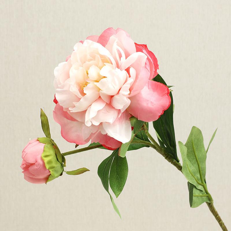 2 Головы Феникс Пион Цветок Имитация Новогоднего Украшения Дома Гостиной Части Искусственный Цветок Оптовая Продажа