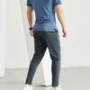 Men Jogging Pants Drawstring Elastic Waist Slim Fit Training Trousers with Pockets Solid