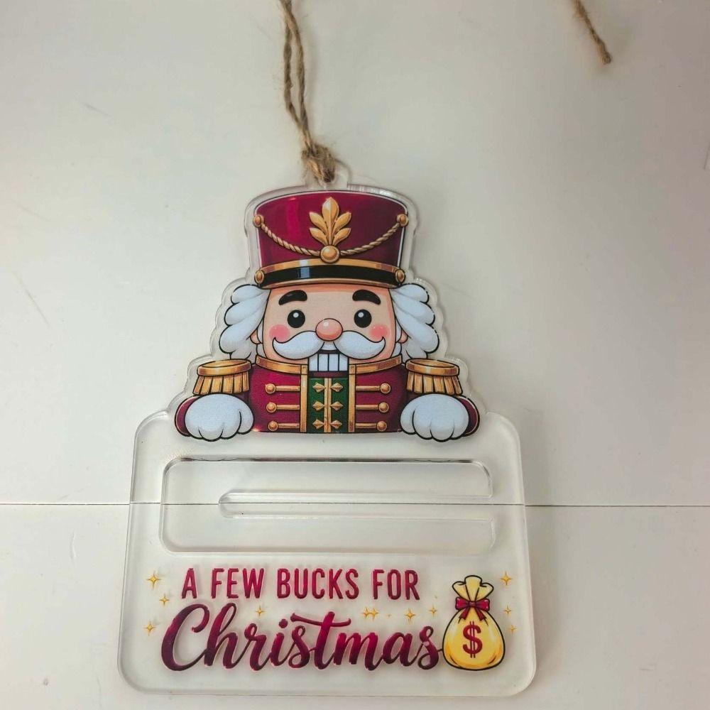 Laser Cut Christmas Cash Holder Clear Surface Hanging Tree Ornament Tree Decoration