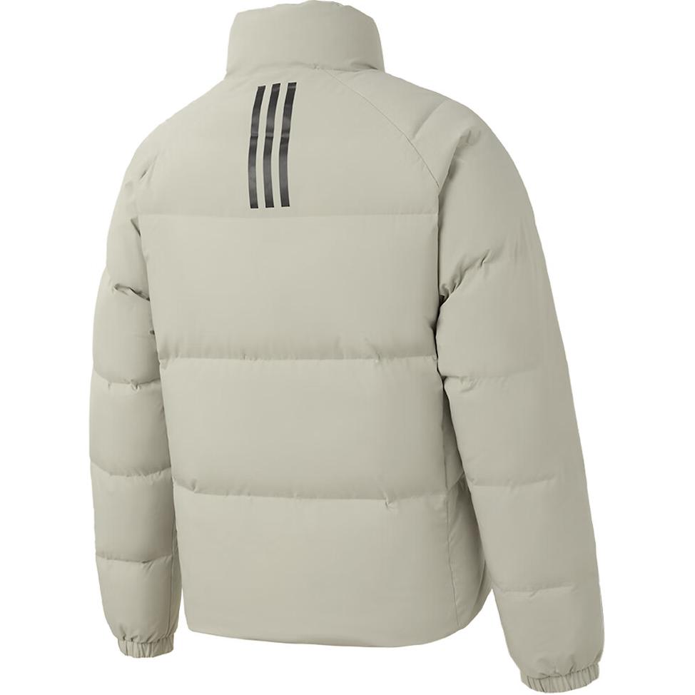 Adidas Уличная модная теплая короткая пуховая куртка унисекс, цвет матча-зеленый JL9583