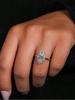 925 Silver Simplicity Marquise Surround Zircon Ring For Women Engagement Wedding Luxury High Quality Fine Jewelry