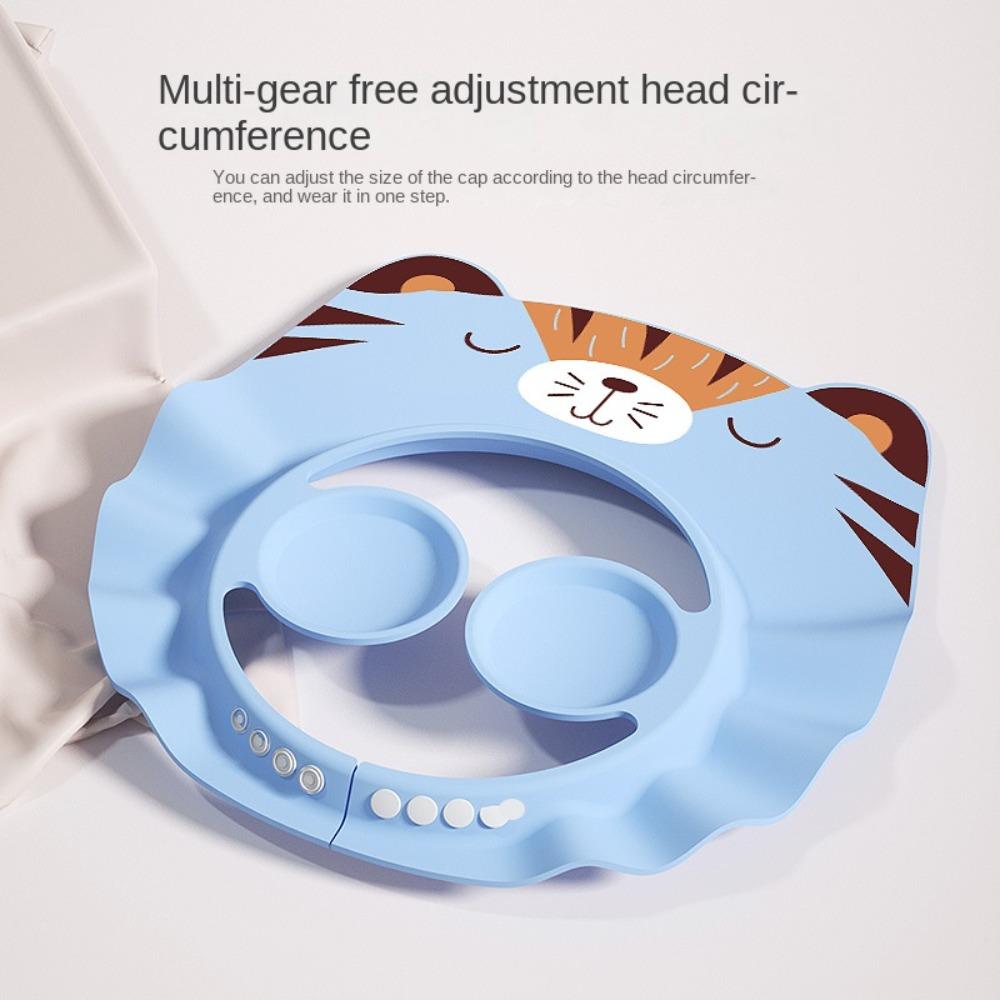 Регулируемая шапочка для мытья волос, водонепроницаемая, защита для ушей, детские шапочки для душа, для детей, малышей