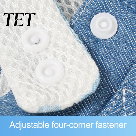 Lightweight Dog Harness 1 Set Denim with Leash, Padded Breathable Harness, 4Ft Nylon Puppy Training Leash Cute Bear Walking for Small Dogs,
