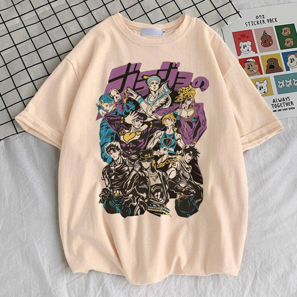 Jojo Bizarre Adventure Steel Ball Run футболка для подростка Панк хип-хоп эстетика Готический Модный топ футболки Цифровой Y2k Классический