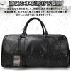 Genuine Leather Boston Bag for Leather Travel Bag with Shoe Golf and Bottom Large School Business 55cm Men, Carry-On, Compartment, Bag, Studs,