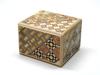 Small Wooden Puzzle Box with 4 Made by Hakone Maruyama Bussan Twists,