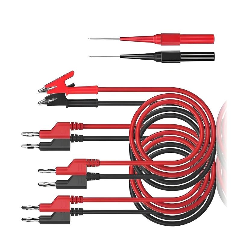 Professional Test Probes 4MM Heavy Duty Wire Clip For Electrical Equipment And Safety Insulation