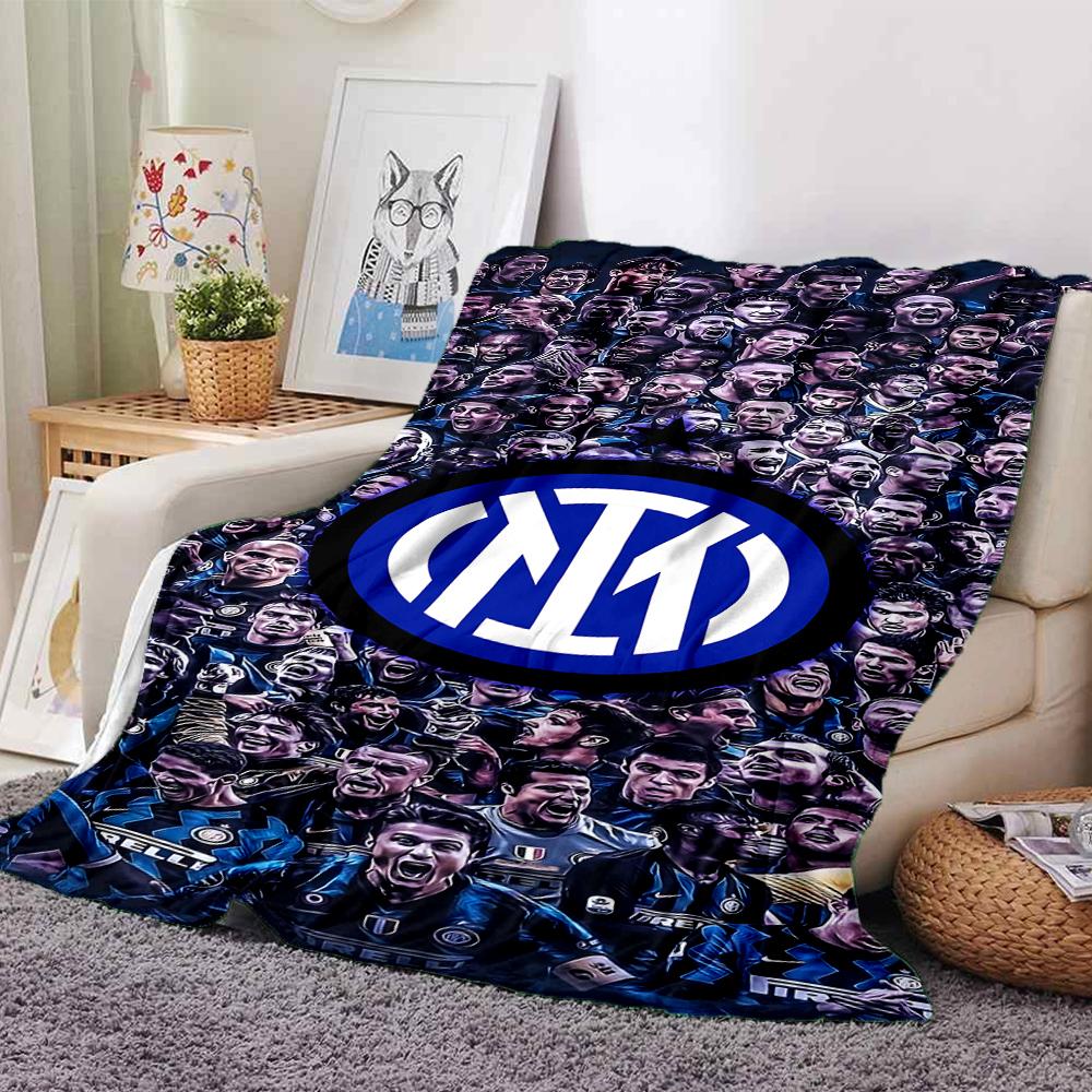 Inter Milan Champions Blankets Flannel Printed Breathable Warm Throw Blanket for Home Office Bedspreads 0708a2