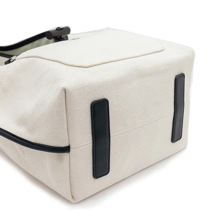 Le Peppe canvas shoulder bag black