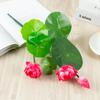 Mini Lotus Flower Artificial Fake Flowers Simulation Lotus Leaf  Bedroom Wedding
