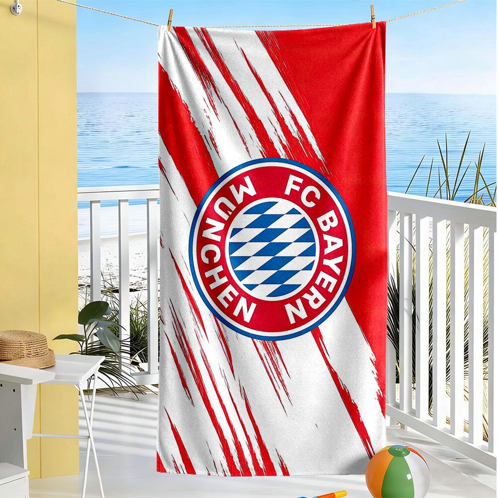 Bayern Munich Beach Towel Super Soft Microfiber Quickdry Fabric Comfortable Lightweight