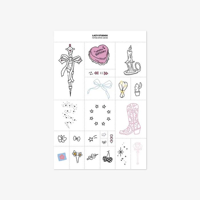 Tattoo Artist Jaehee 01 Temporary Tattoo Sticker