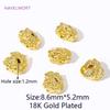 18K Gold Plated Brass Irregular Loose Bead Spacer Beads,Beads Separator,For Jewelry Making Supplies DIY Bracelet Making Crafts